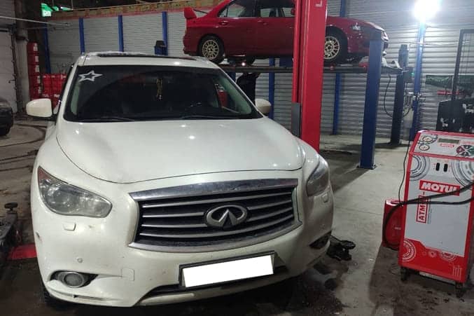 Замена масла в вариаторе 5 Полная аппаратная замена масла в вариаторе Infiniti JX35