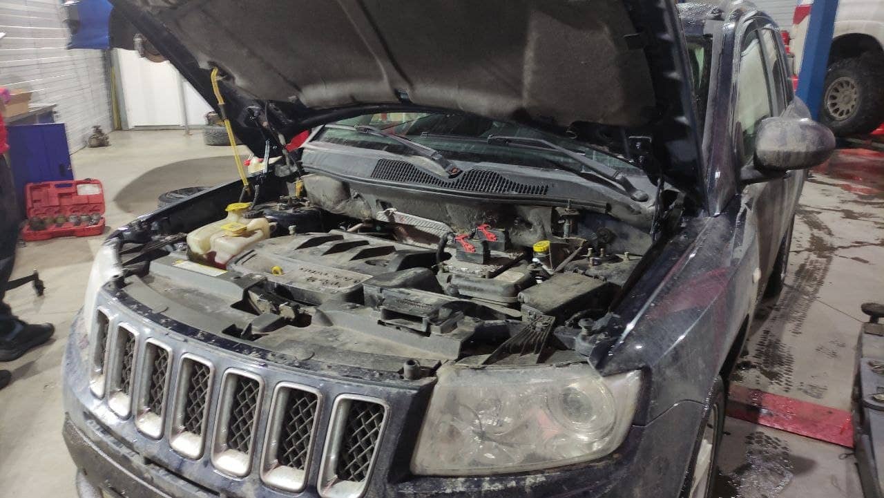 Замена масла в вариаторе 3 Полная аппаратная замена масла в вариаторе Jatco JF011E и редукторах Jeep Compass