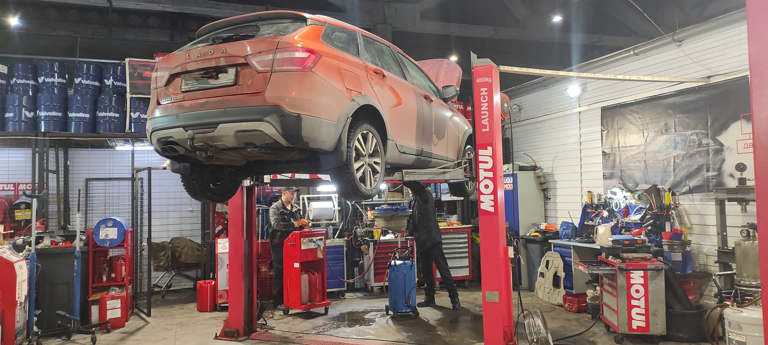 MOTUL Сервис 39 Полная аппаратная замена масла в вариаторе Jatco JF015E, LADA Vesta SW Cross